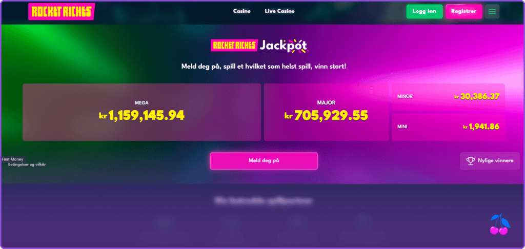 Rocket Riches Casino Jackpot