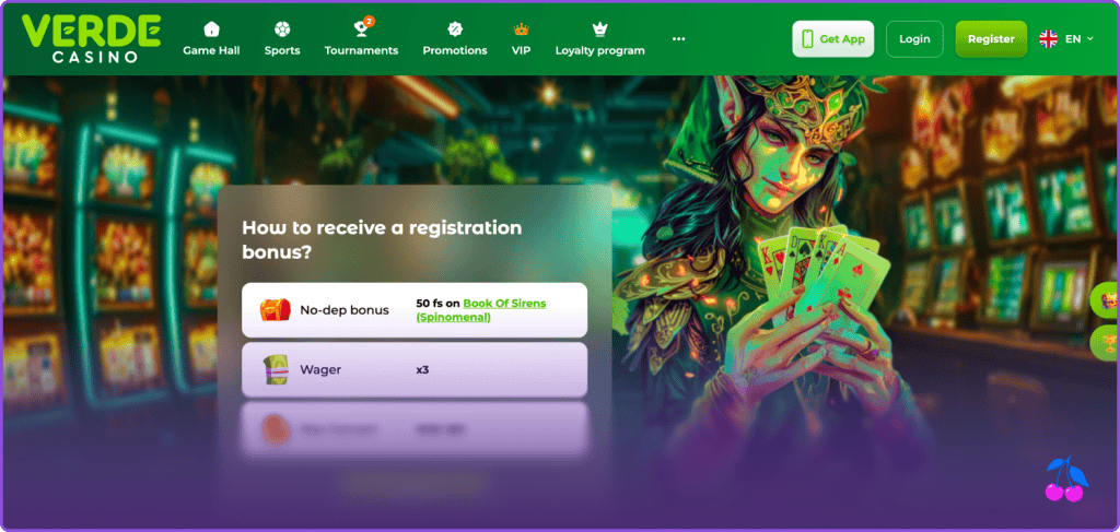 Verde Casino bonus uten innskudd